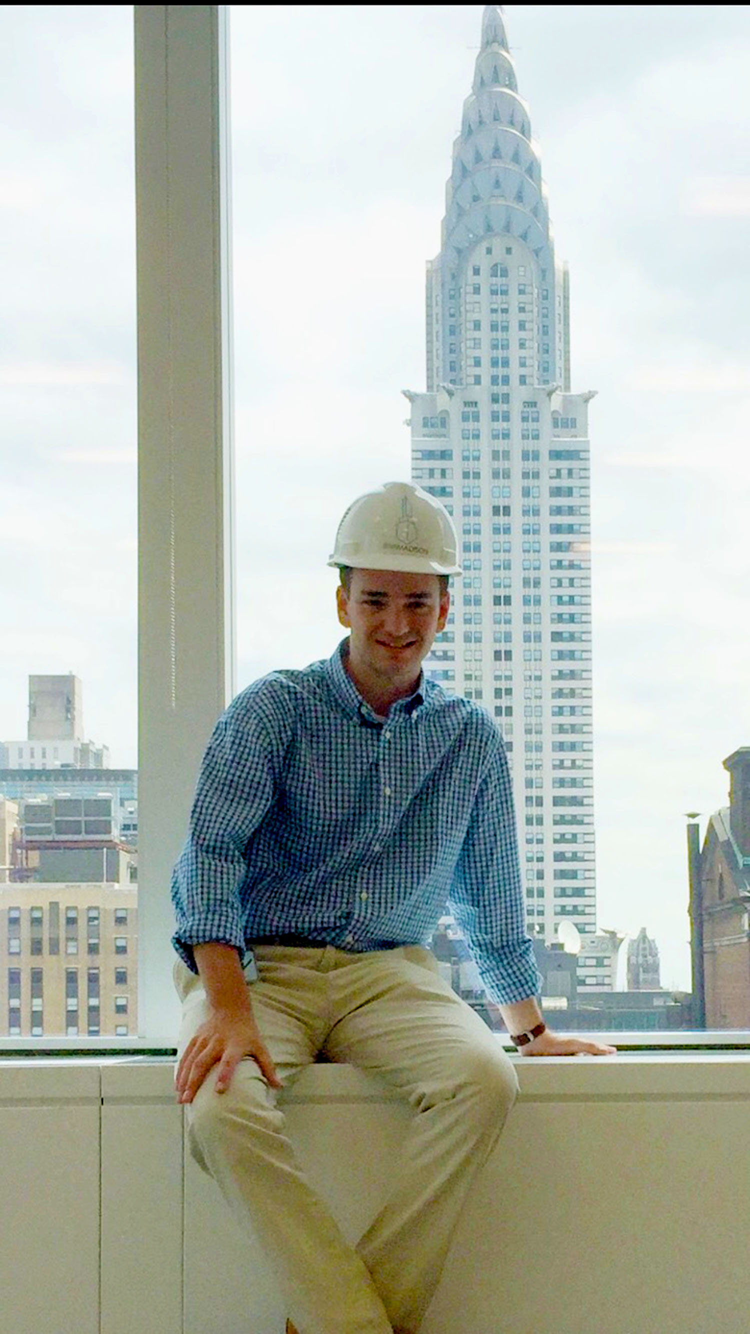 Dan Pupke ’17, a finance and management double-major interned for RXR Reality this summer.