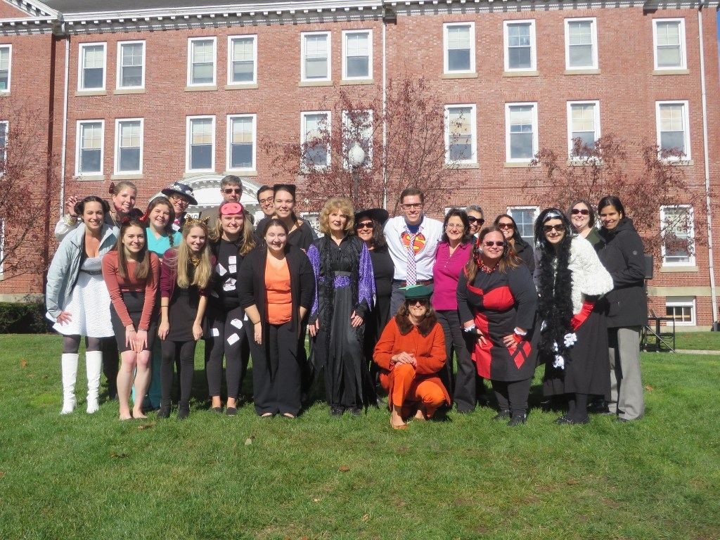 A group picture of those who took part in the flash mob