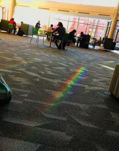 Rainbow in Ryan Center