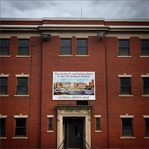  BEFORE: The exterior of Dore Hall prior to renovation. / PHOTOS COURTESY PROVIDENCE COLLEGE