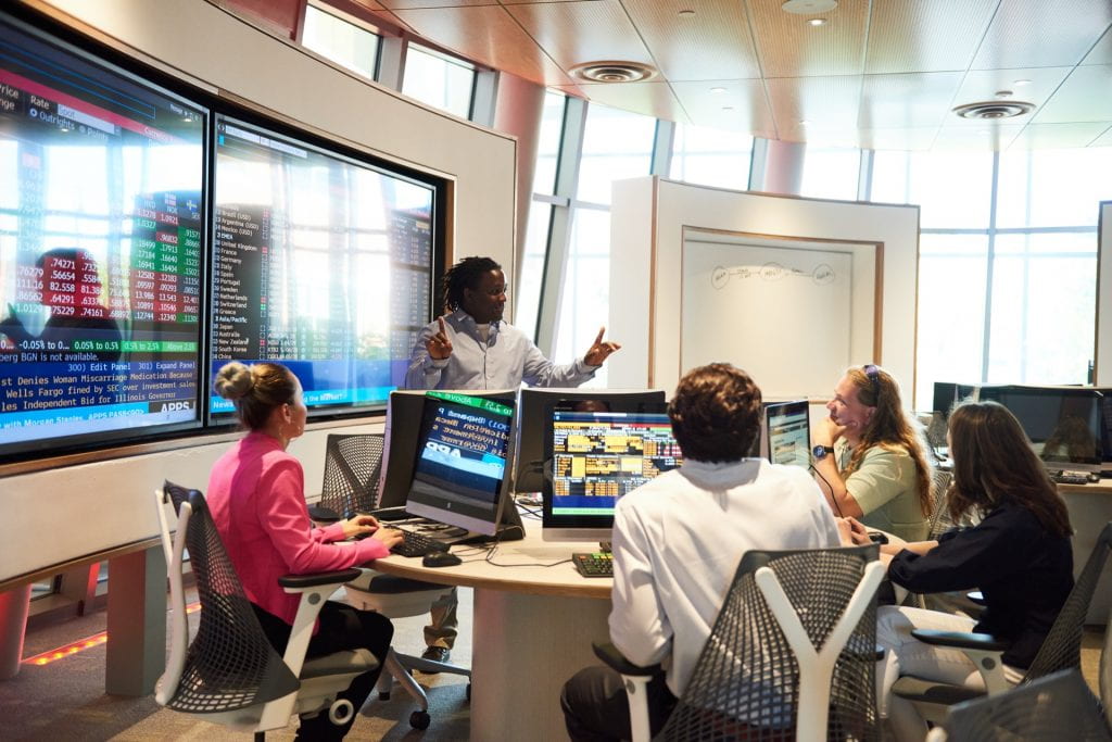 Graduate Students in the Finance Lab