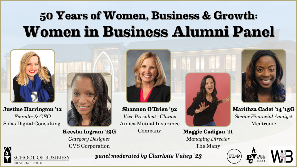 Photos of Women in Business Alumni Panelists