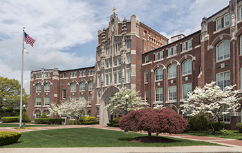 Front of Harkins Hall