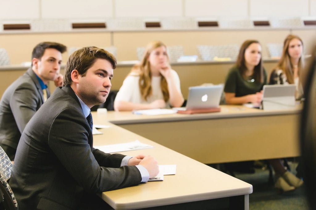 students in a classroom