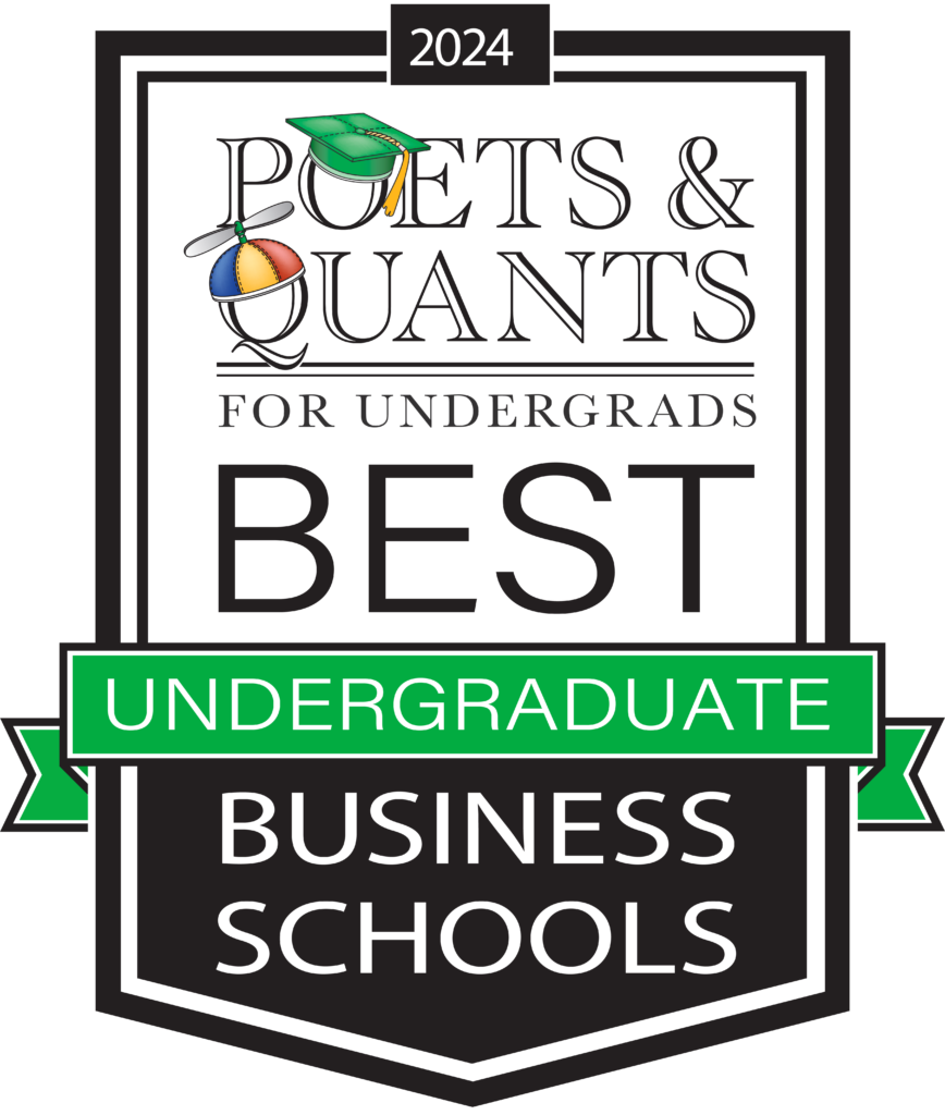 Poets&Quants 2024 Best undergraduate business school badge