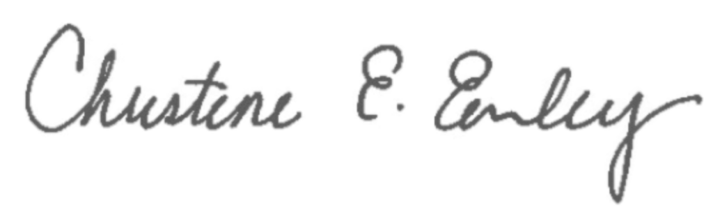 Christine Earley Signature